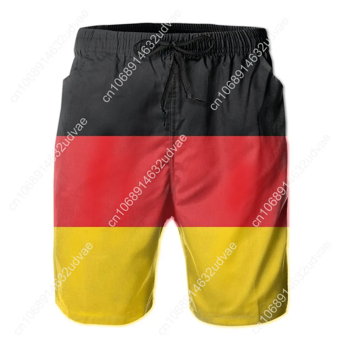 Hot Sale Beach Breathable Quick Dry Funny Novelty R333 running Green Yellow And Red Rasta Flag Hawaii Pants Beach Shorts