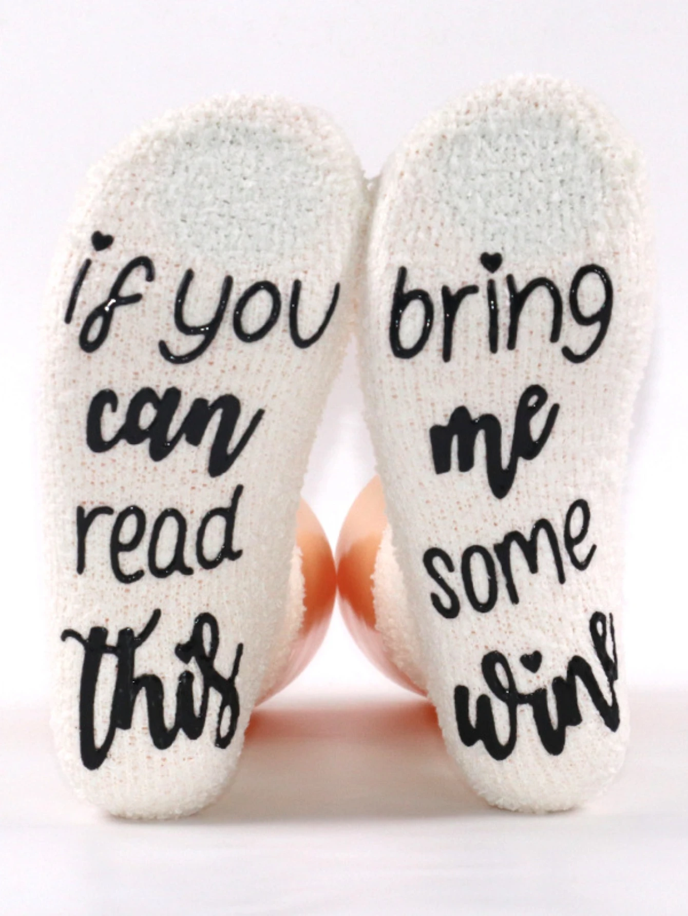 Jika Anda dapat membaca kaus kaki ini karang bulu kru kaus kaki huruf antiselip lantai kaus kaki wanita musim dingin