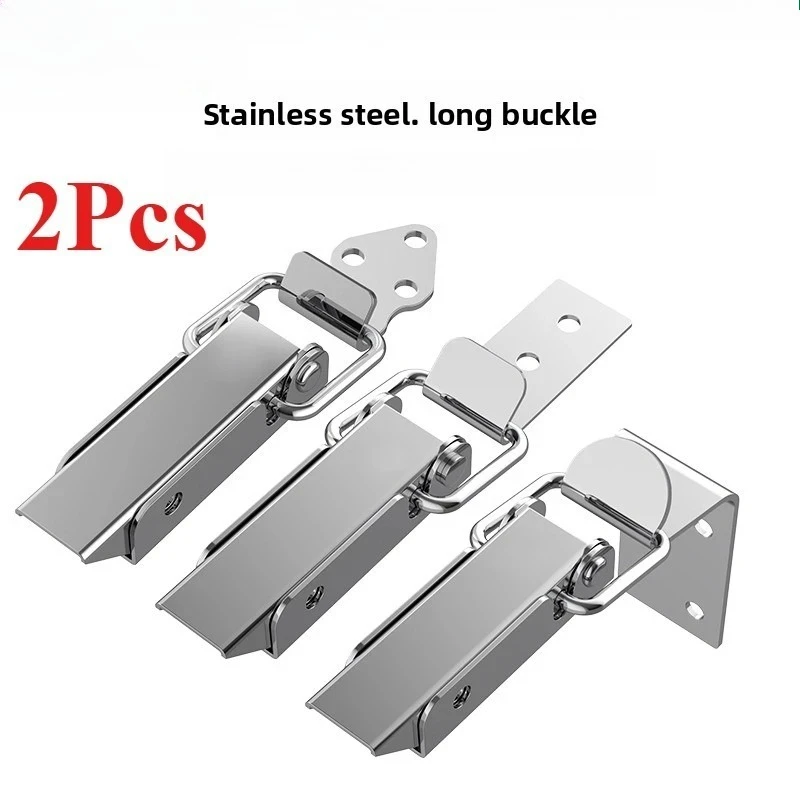 2pcs 90 Degree Right Angle Lock Buckle Stainless Steel Metal Buckle for Wooden Crate Transport Packaging Box Hasp Latch