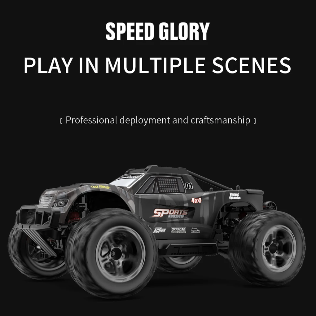 [Auth Boxed] Caminhão monstro de alta velocidade KF10 1/10 – Modelo de simulação, display/uso duplo off-road