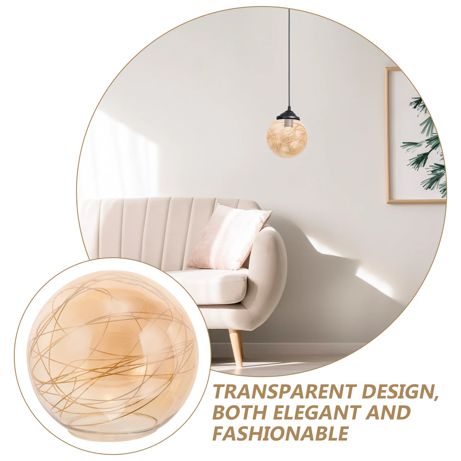 

Elegant Glass Lampshade Replacement Aluminum Wire Craftsmanship Suitable for Home Hotel Modern Lighting Fixture Accessories