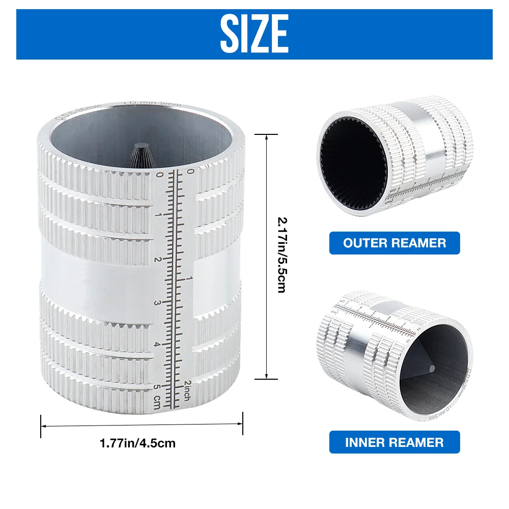 Efficient Pipe Reamer Tool Deburring Chamfer Cleaner 1/4