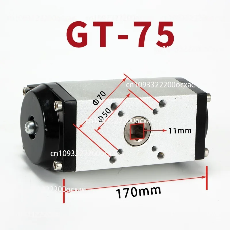 GT Pneumatic Actuator Single Action Double Action GT52 63 75 Double Piston Cylinder