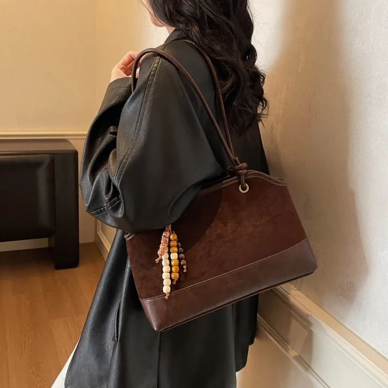 Diaper Bag Luxury Leather Tote Messenger Fashionable Casual Simple Crossbody Unique Original Retro Ladies Shoulder Bag - view 3