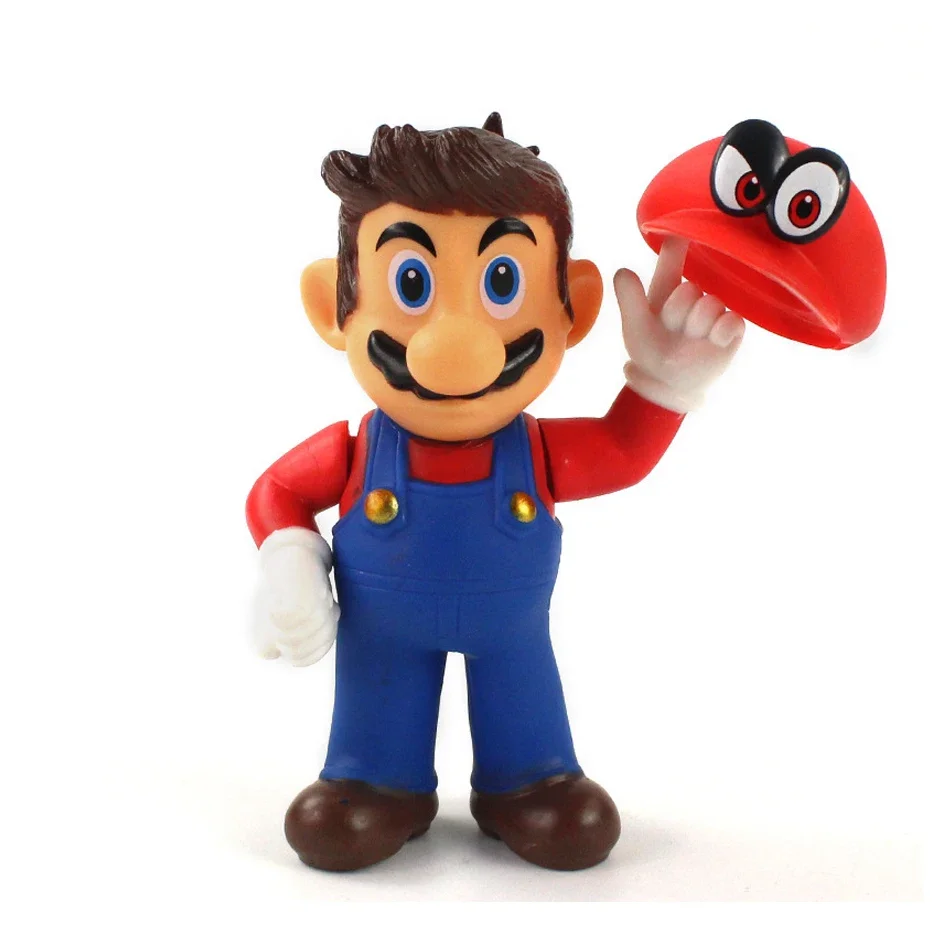Super Mario Bros Cartoon Poppen Model Verjaardagscadeau Anime Figuren Luigi Yoshi Mario Creatief verzamelmodel speelgoed. *