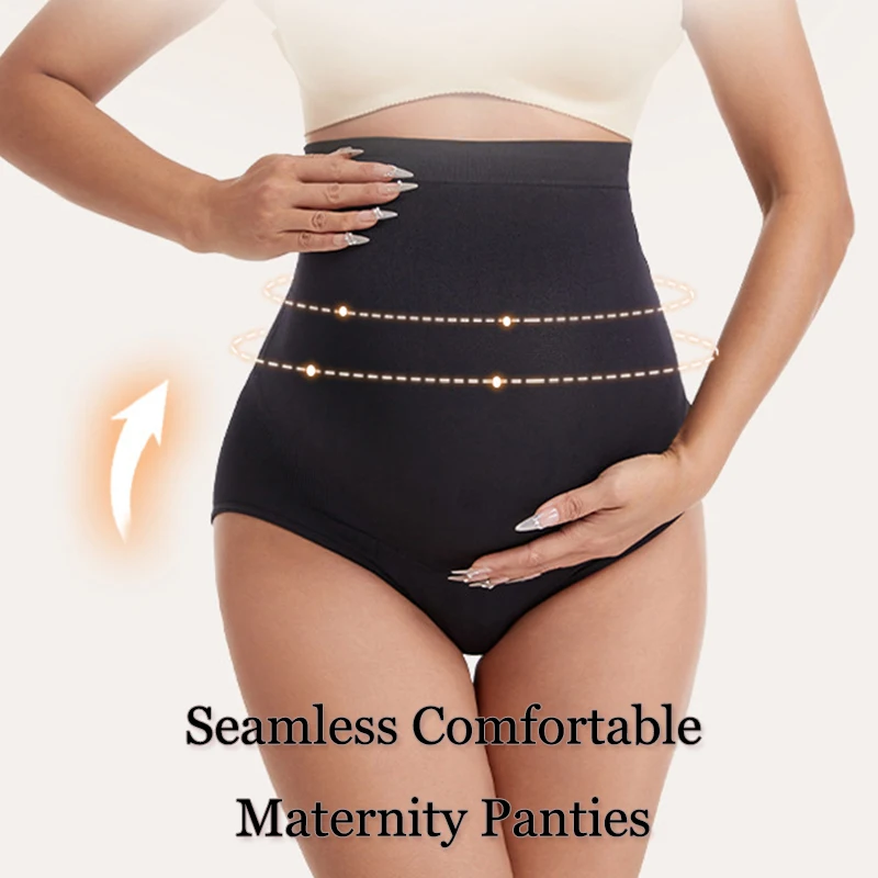 Seamless Maternity Panty for Women Boxer Safety Panties Comfortable Pregnant Clothes High Waist Breathable Pregnancy Underwear