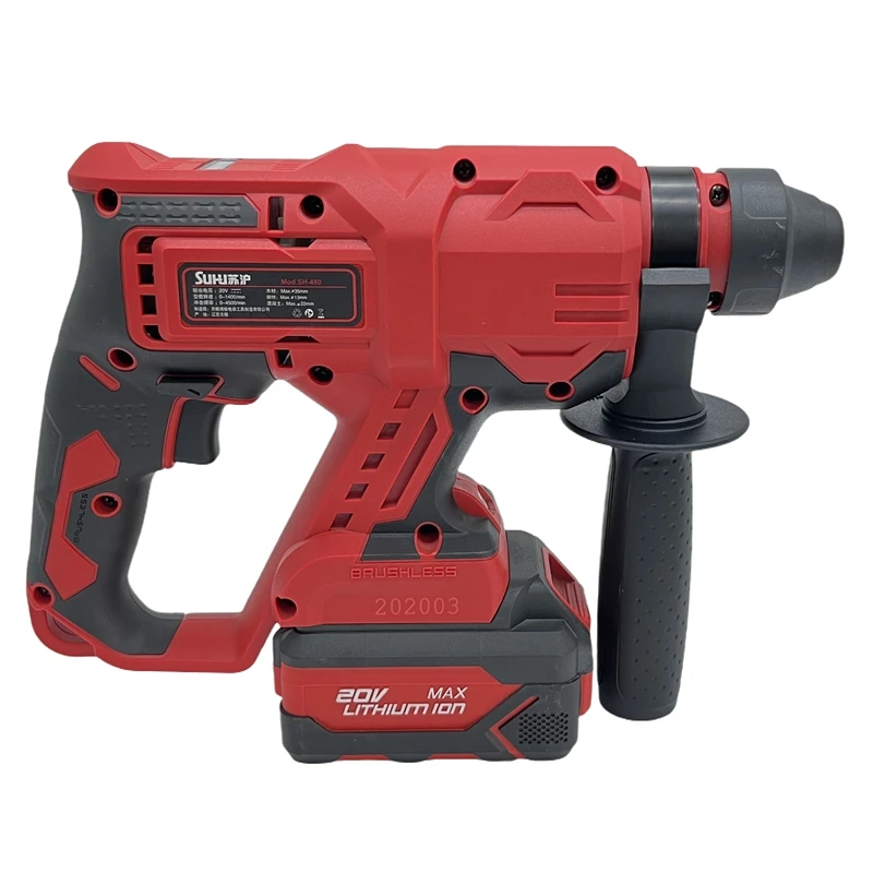

20V Cordless Power Hammer Drill DIY Electric Battery Source Tools 1500W Input Power