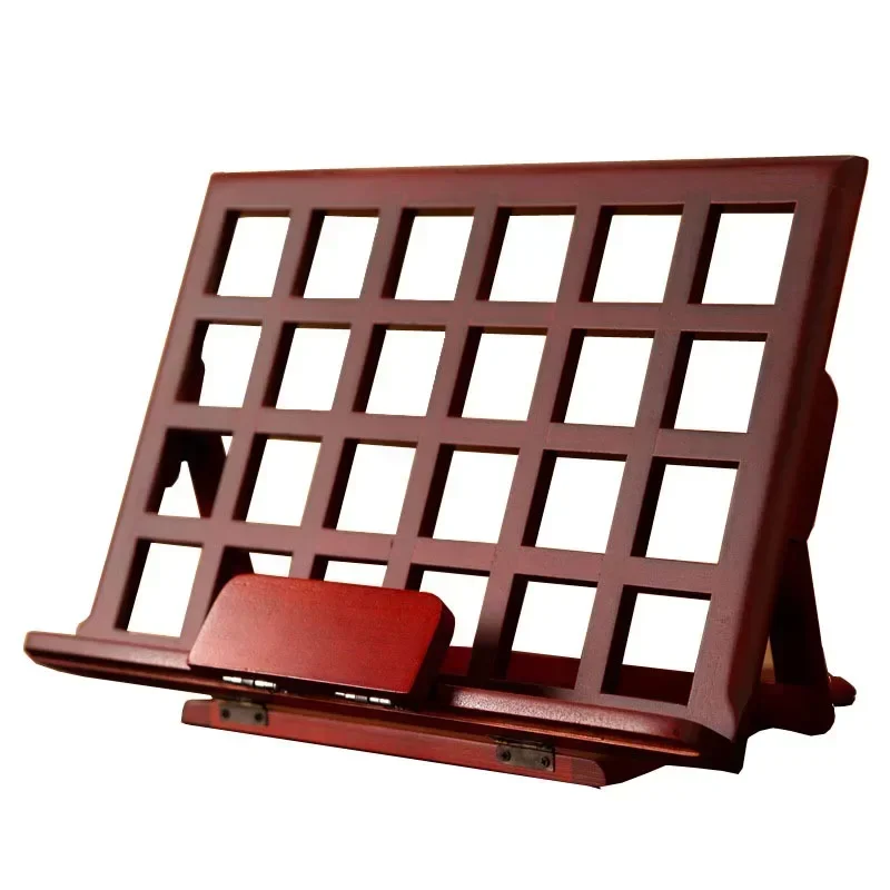 Two Styles of Solid Wood Book Stand Desktop for Reading Calligraphy Reading Chanting and Book Storage