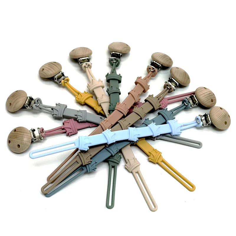 

Pacifier Chain Baby Silicone Pacifier Anti Drop Chain Multi-functional Baby Silicone Anti Drop Chain Toy Pacifier Clip Teether