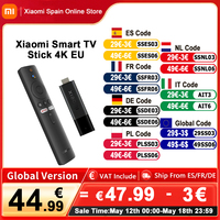 Global Version Xiaomi Mi TV Stick 4K Android 11 Portable Streaming Media 2GB 8GB Multi Language BT5.0 TV Dongle
