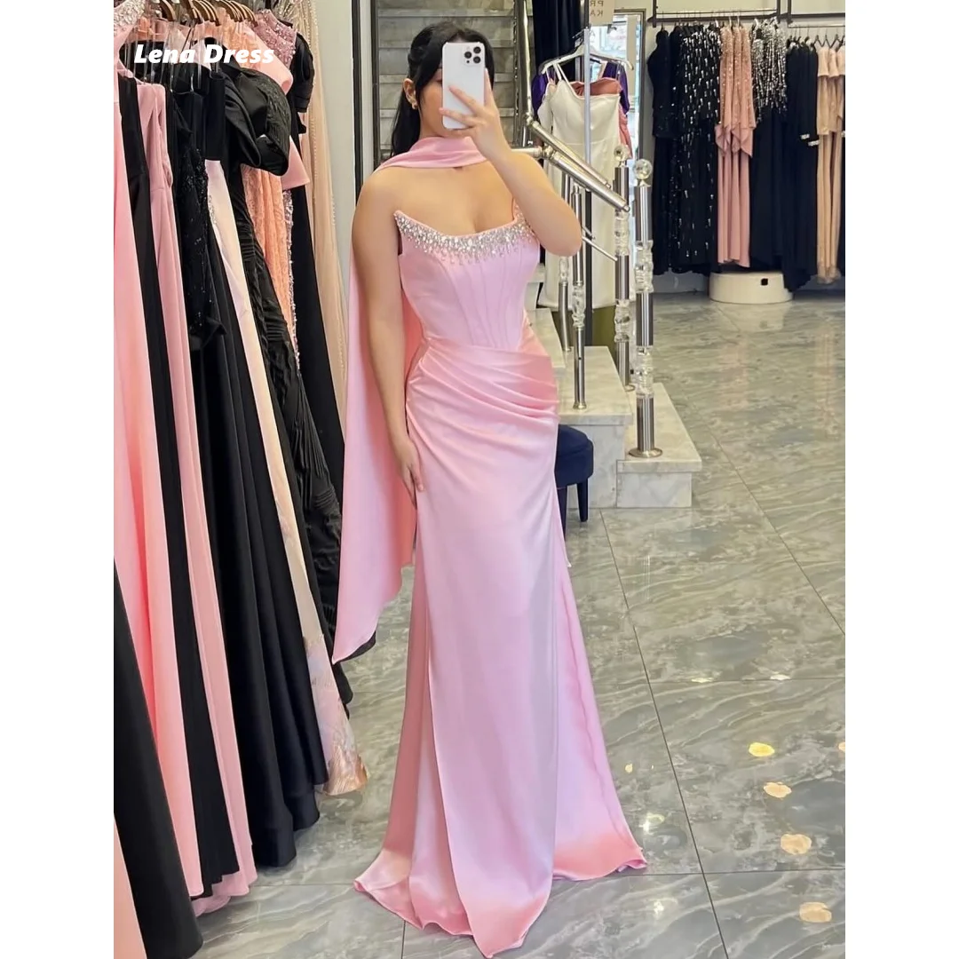 

Lena Fish Tail Prom Luxury Dress Shawl Long Prom Dresses 2025 Customized Elegant Party Evening Dresses for Special Occasions
