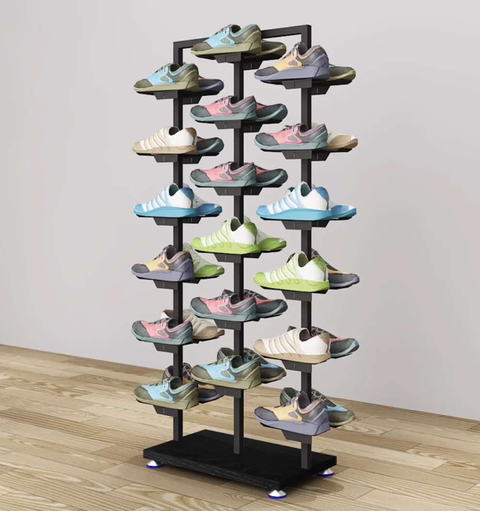 Shoe store sports shoe rack Metal display rack sports shoe rack Nakajima display rack Shoe cabinet storage shoe rack shelves