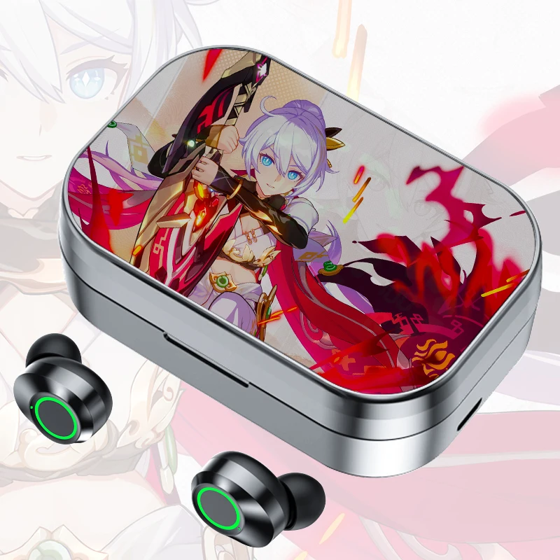 

Game Honkai Impact 3 Bluetooth Earphones Elysia Cosplay Kiana Kaslana Picture For Android Wireless Earbuds HD Gifts Accessories