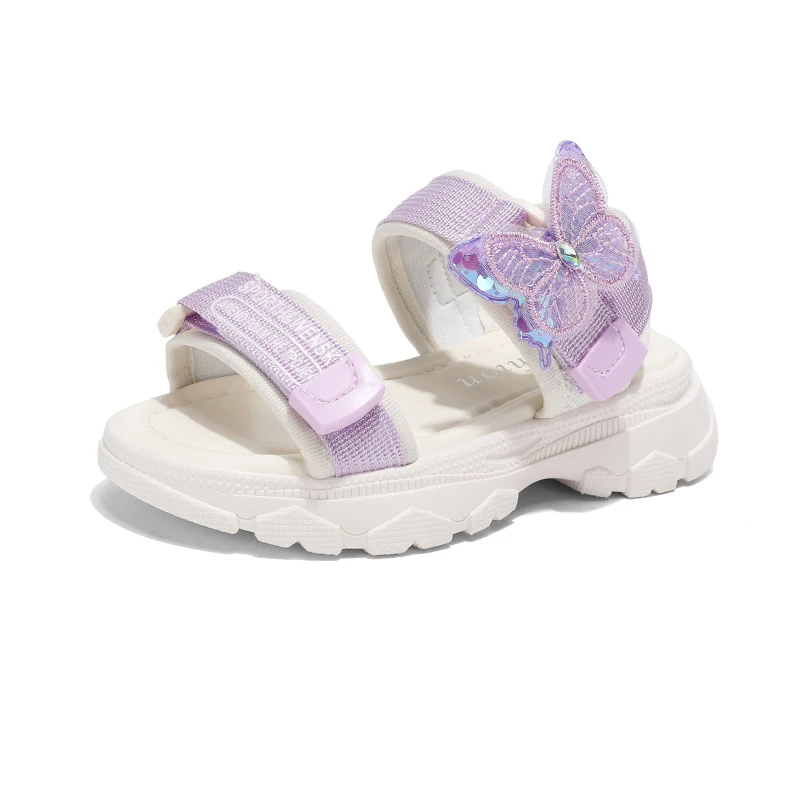 

Summer Cute Princess Girls Sandals Anti-slip Sport Children's Casual Sandals Toddler Girl Breathable Open Toe Sandal Shoes