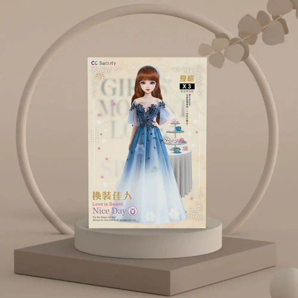 

Created Imagine Magnetic Dress Up Dolls Pretend Play Paper Dolls Dress-Up Stickers DIY Cartoon Girls Princess Stickers