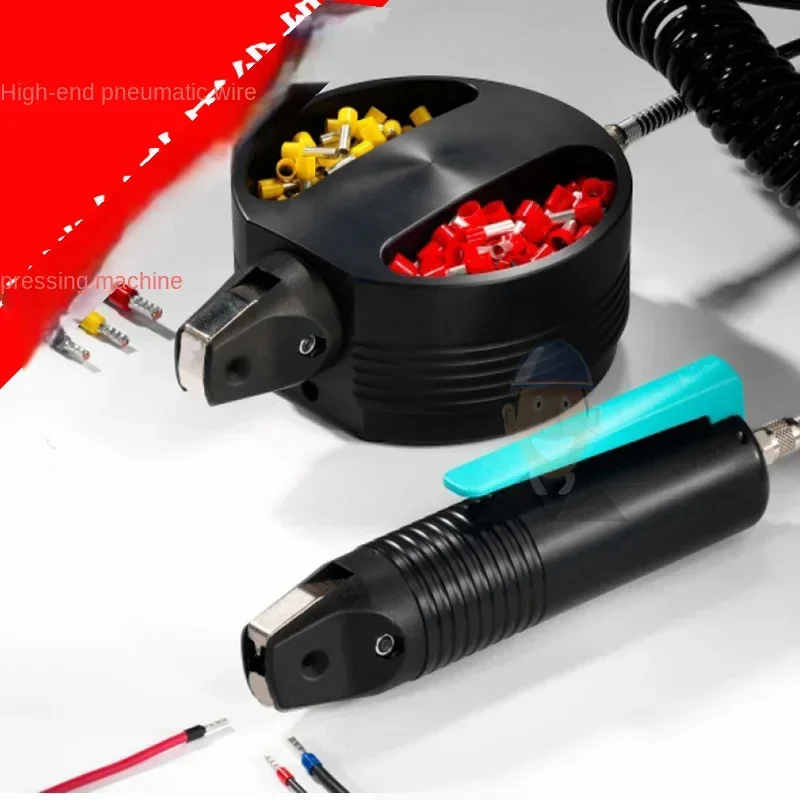 1PC Hand-held desktop pneumatic tubular terminal crimper terminal machine 0.25-2.5m2