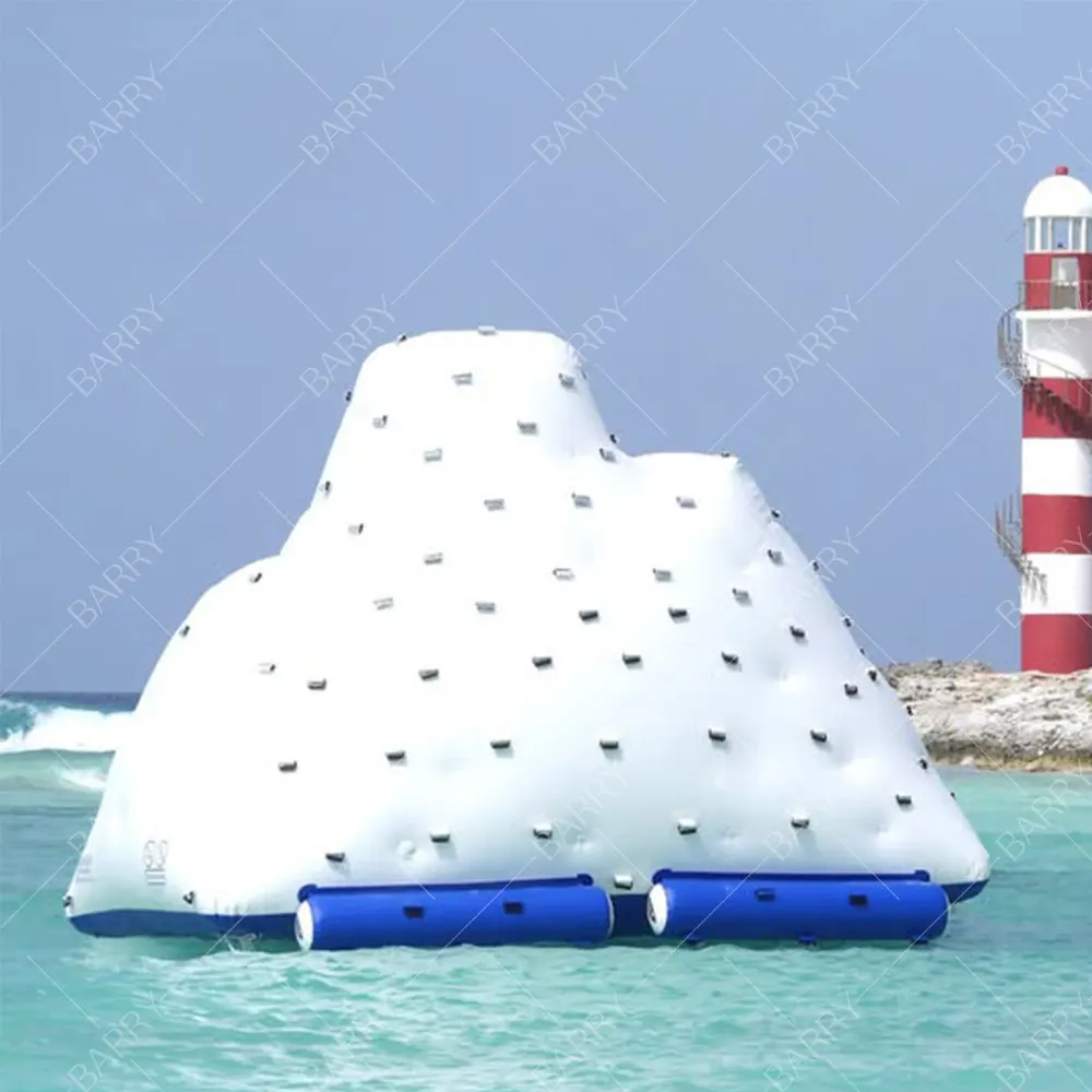 

Pvc Kids Adults Large Inflatable Water Icebergs Toys Games Inflatable Climbing Wall Iceberg