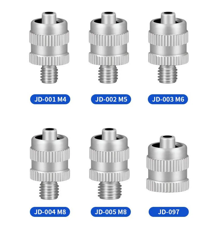 Factory Store, M4 M5 M6 M8 Stainless Steel Screw Luer Type Needle Adapter Dispensing Valve Pneumatic Fitting Connector,5/10PCS