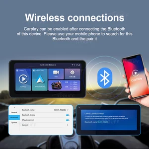 L300 Neue Navigation 6,3 Zoll Wireless Motorrad GPS -Bildschirm Android Auto Motorcycle GPS Moto DVR Monitor TPMS -Option 8 Hauptverkaufslokalisierer Mota - №5