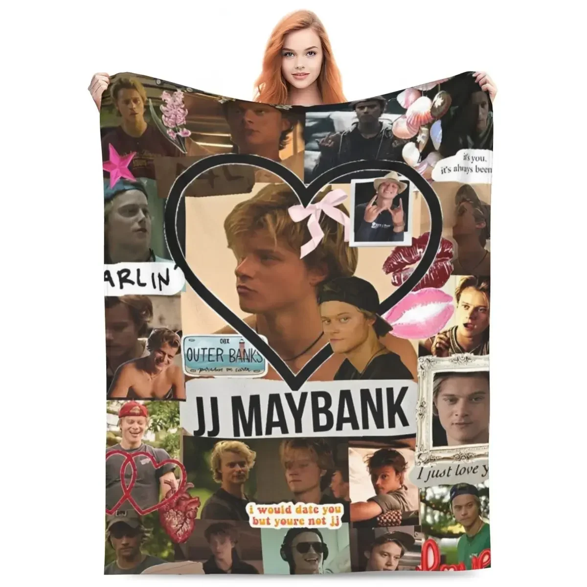 بطانية ناعمة للتخييم JJ Maybank - رودي بانكو رمي بطانية الفانيلا المفرش لغرفة المعيشة غطاء سرير أريكة جمالية