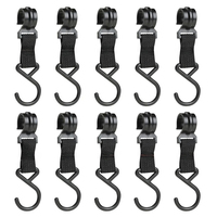 5/10pcs Outdoor Camping Moveable Organizer Hooks Detachable S-Shaped Hooks Hanging Storage Rack Multifunctional Outdoor Tools