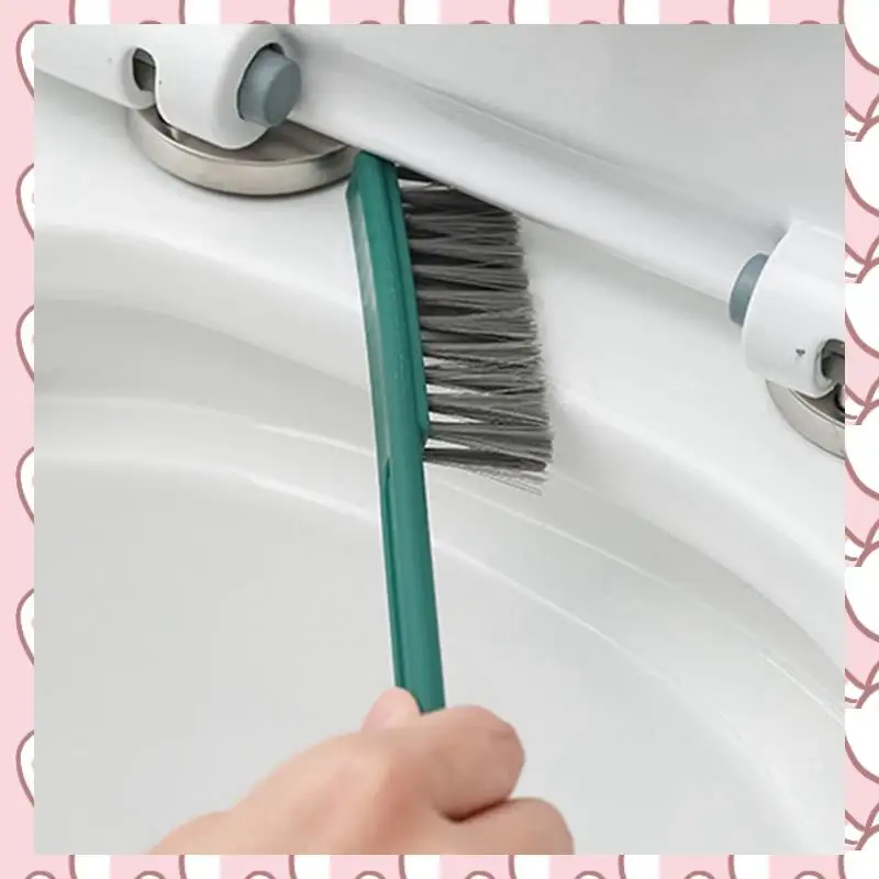 HHTL Green 4-In-1 Silicone Toilet Brush Set, Silicone Toilet Brush No Dead Angle Cleaning Artifact Toilet Washing Set
