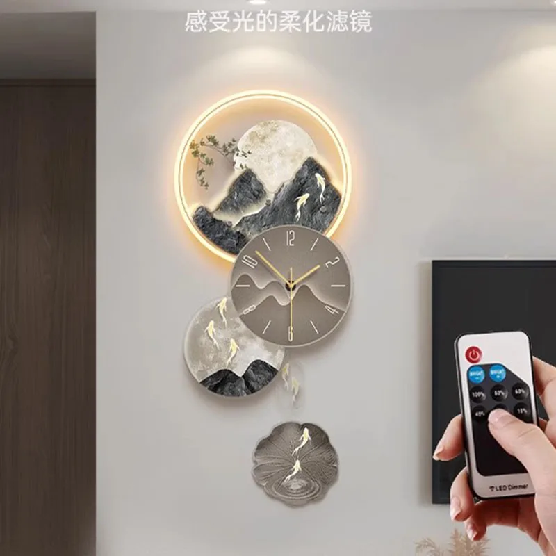 Luxury Hanging Acrylic Wall Clocks Design Battery Big Size Light Wall Clocks Minimalism Simple Fashion Reloj De Pared Room Decor