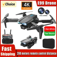 2024 E99Pro Upgrade – 4K Dual Camera Drone | Foldable RC Quadcopter | One-Key Takeoff | Best Gift for Adults & Kids