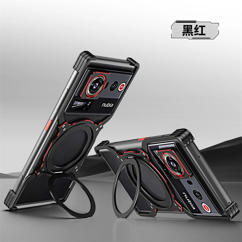 

Magnetic Case For ZTE Nubia Z80 Ultra Case Aluminium Alloy Metal Borderless Bracket Cooling Cover For For Nubia Z 80 Z80Ultra 5G