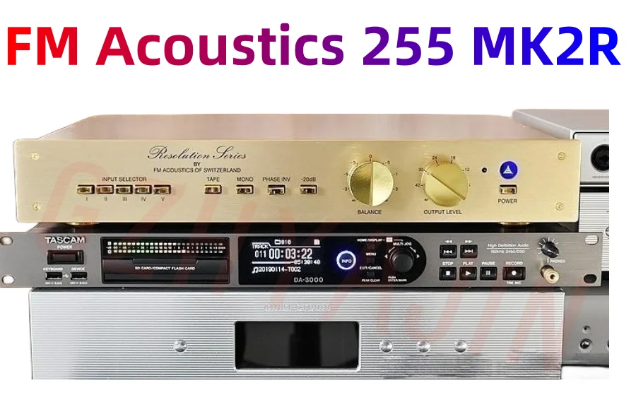 1: 1 Replica  Swiss FM Acoustics 255 MK2R balanced front stage amplifier, original module 19510A+19200 with remote control