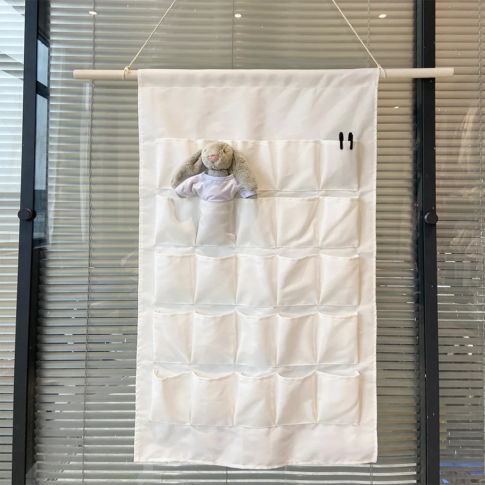 

1pc 25-Pocket Hanging Advent Calendar – Portable Organizer for Home and Holiday Use