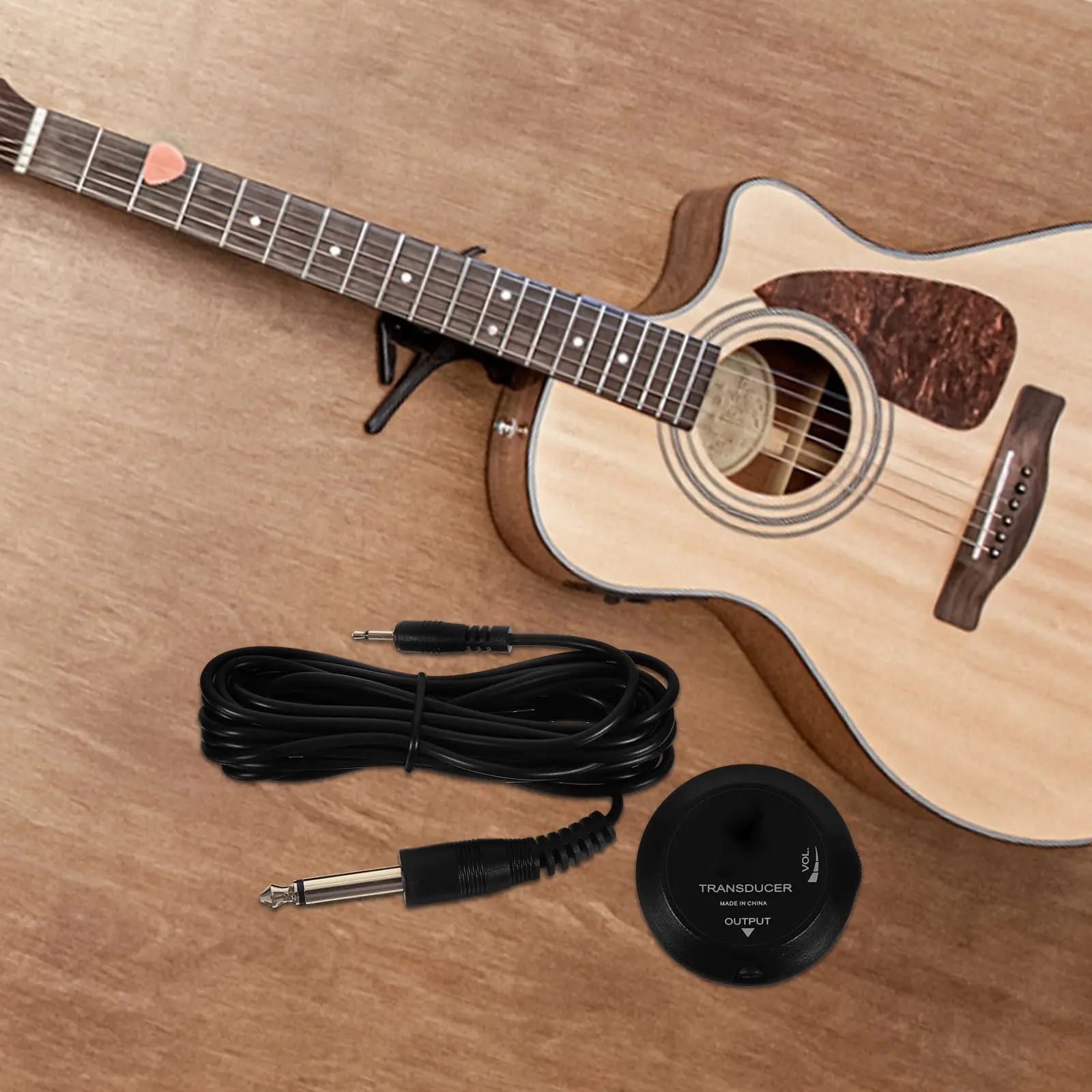 1Pcs Instrument Pickup Compact Size Easy Operation Guitar Ukulele Professional Pickup Transducer Accessory Guitar Transducer