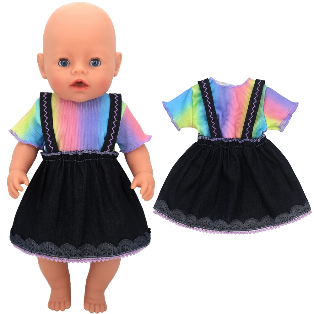 43cm Baby Doll Clothes Animal Romper 17 inch Dolls Clothes Children Xmas Gift Toys Wears