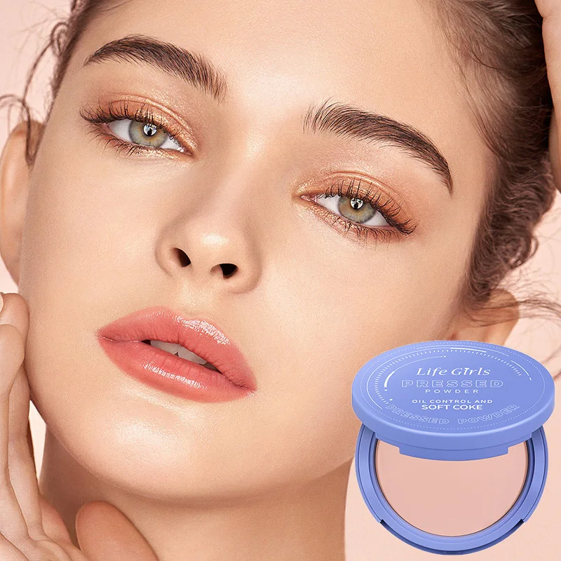 Life Girls Skin Tone Waterproof, Sweat-Proof Powder, Naturally Brightens, Conceals Concealer, Soft and Smooth, Natural and Transparent, Transparent Makeup, Self-Puff