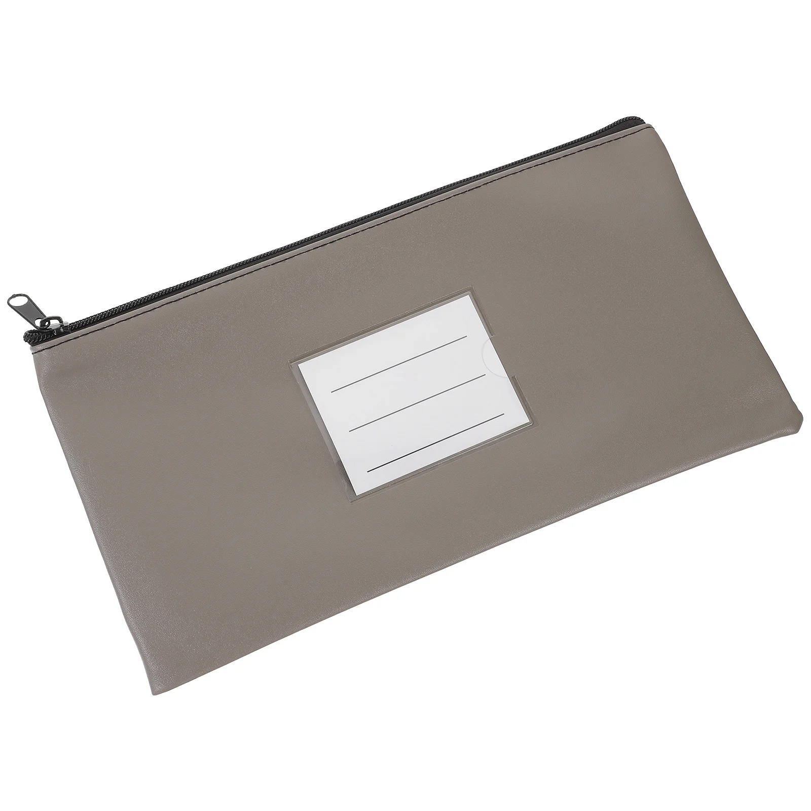 

2Pcs PU File Organizer Portable Document Holder Foldable File Bag Office Document Pouch Safe Storage for Receipts Cards