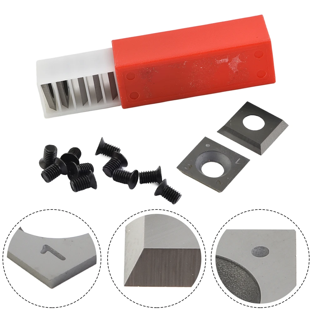 15mm Square Replacement Cutter Inserts For Woodworking Spiral Helical PlanerHead Carbide Slab Flattening Router Bit Wood Planer