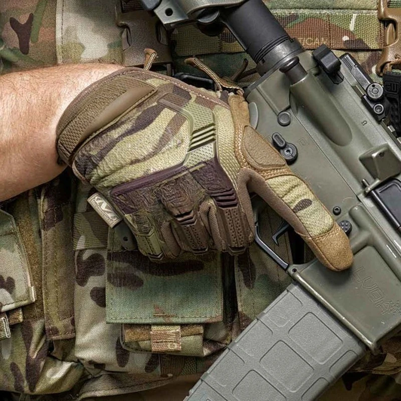 Super Technician M-PACT Armor Tactical Gloves Men's Outdoor Riding Full Finger Protection Multi-purpose