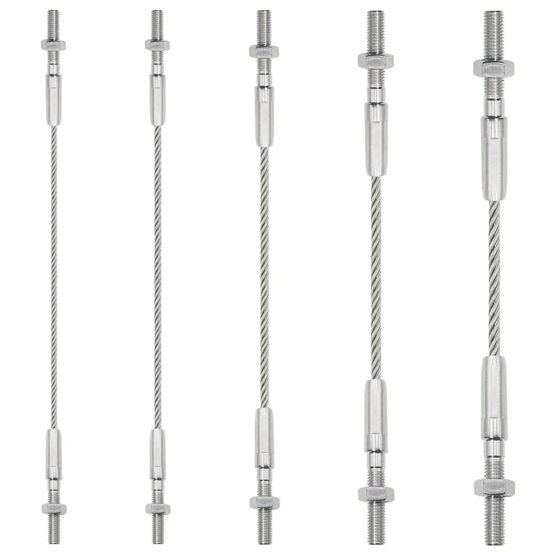 304 Stainless Steel Wire Rope Straight Pole Connector Buckle Anti-Fall Stair Wire Suspension Rope Safety Rope