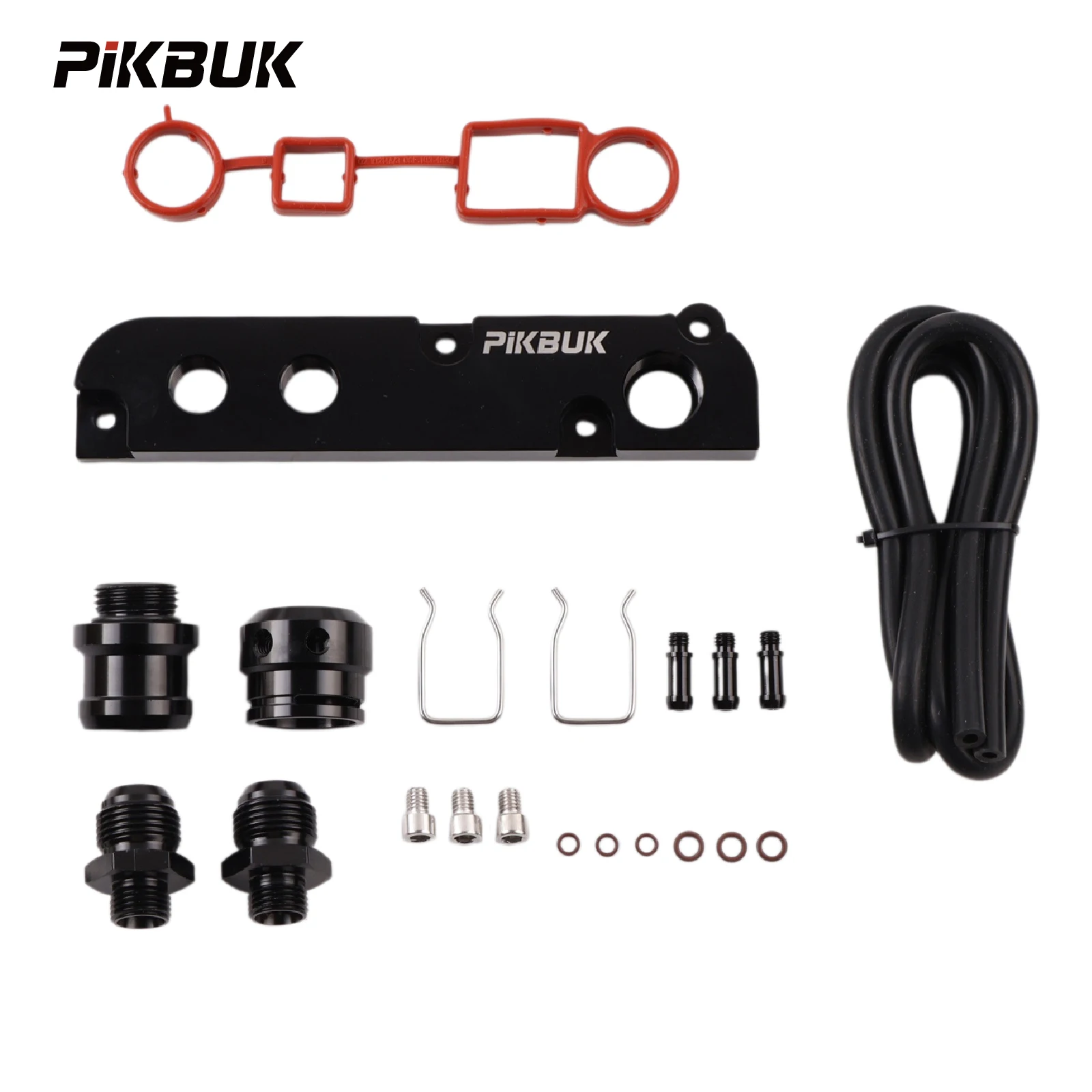 

PIKBUK Billet PCV Adapter Kit with Boost cap For VW Passat Jetta Golf 2.0T FSI EA113 with AN10 12 15 19mm Fitting