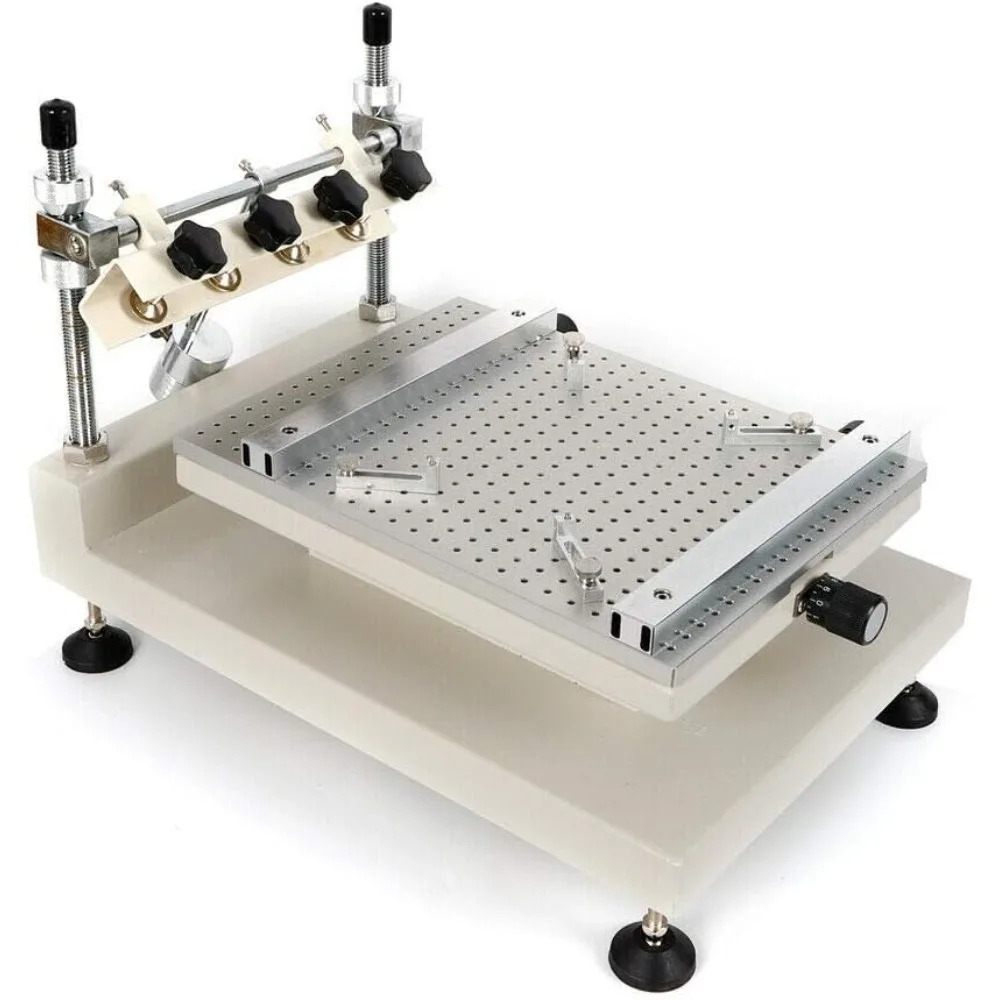 3040 Solder Paste Printer, Manual SMT PCB Stencil Printer,Adjustable Height, High Precision 11.8x15.7in Screen Printing Machine