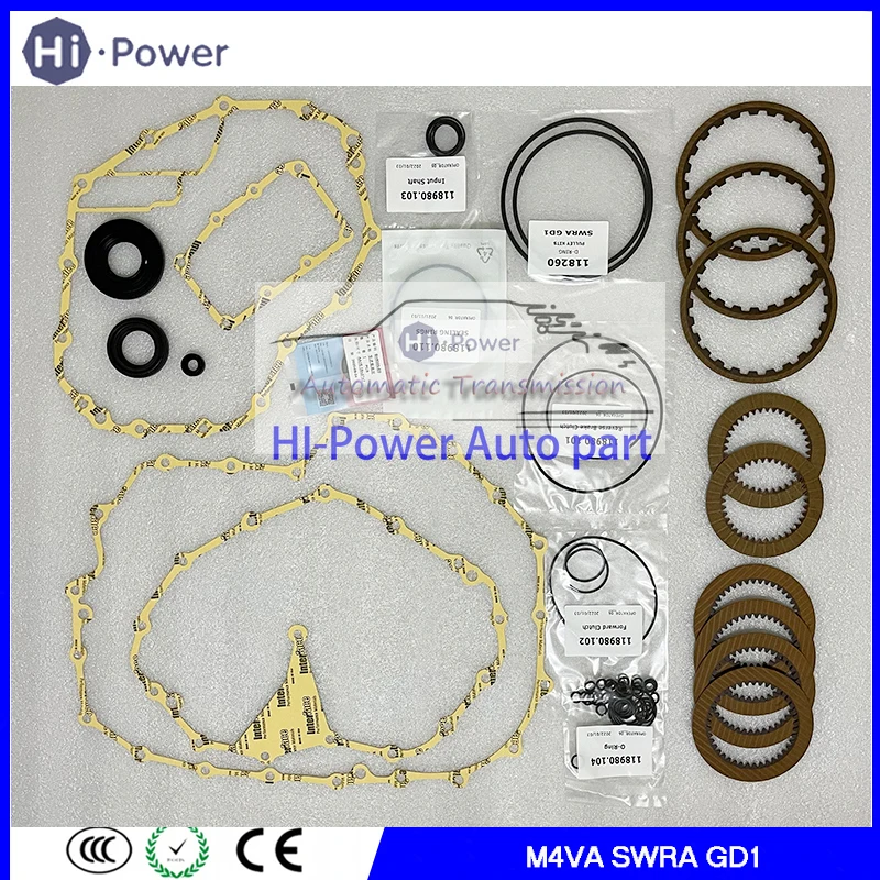 

SLYA SWRA DMNM M4VA GD1 Transmission Clutch Repair Kit + Friction Kit For HONDA SATURN CVT Gearbox Clutch Overhaul Disc