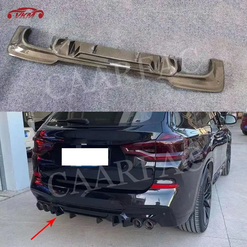 Carbon Fiber Car Rear Bumper Lip Diffuser FRP Prime Extension Covers For BMW X3 G01 Sport 2018-2020