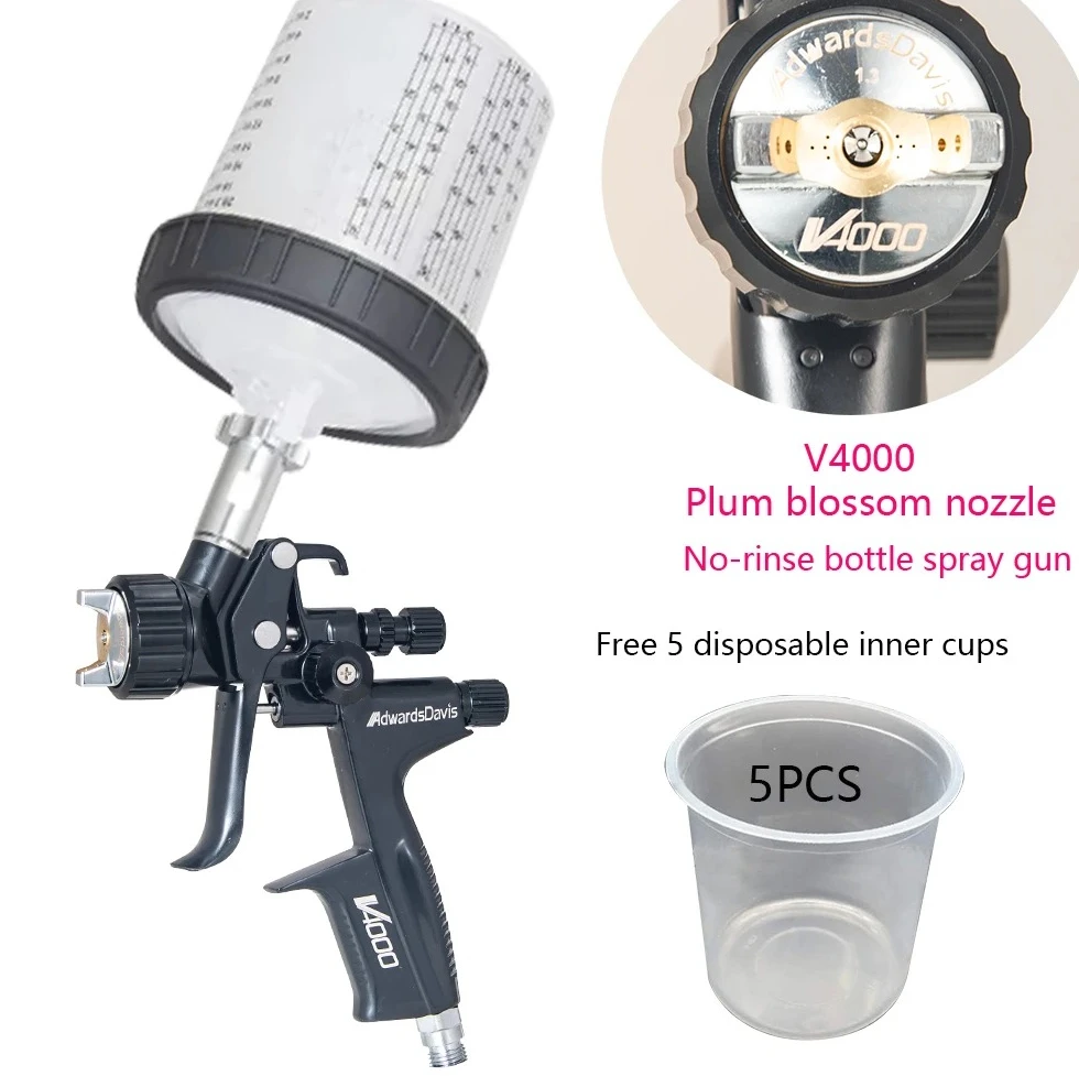 Advanced car paint spray gun plum blossom nozzle high atomization low pressure car sheet metal furniture repair paint spray tool