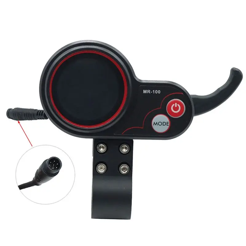 Image of NEUHEIT Auf Lager - MR-100 LCD-Anzeige Dashboard 6-Pin für KUGOO Elektroroller Ersatzteile Zubehör