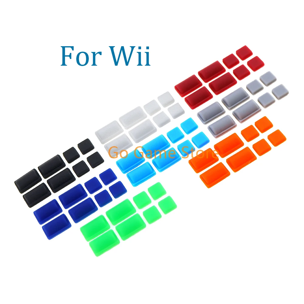 

20sets For Nintendo Console WII Non-slip Rubber Pad Dust Plugs Screw Feet Cover Replacement