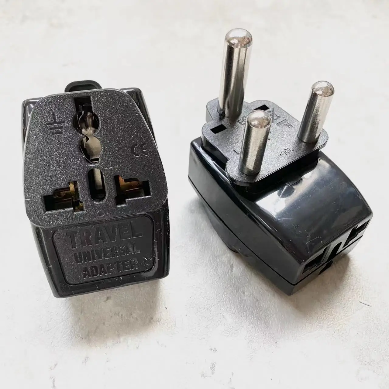 

South Africa Travel Adapter Type M Large 15 amp BS 546 2 Port Multi Outlet Black Color 1 TO 3 EU AU USA Plug 250V 15A Universal