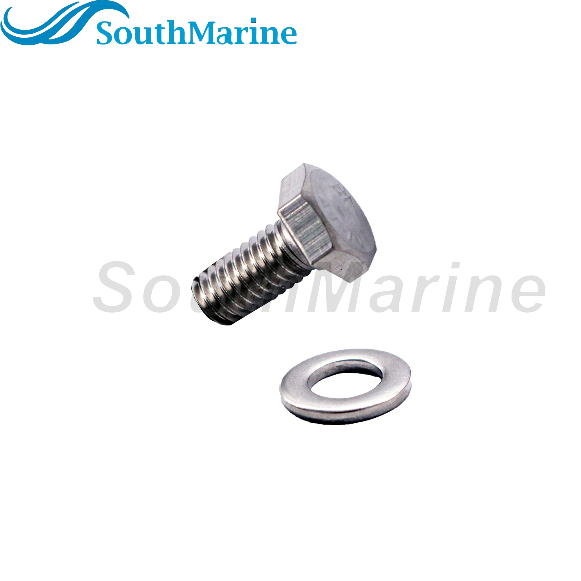 

Boat Engine 97395-06012 97095-06012 97080-06012 5FU-E4651-00 Screw Bolt with Washer for Yamaha 6HP-225HP, 09100-06130 for Suzuki