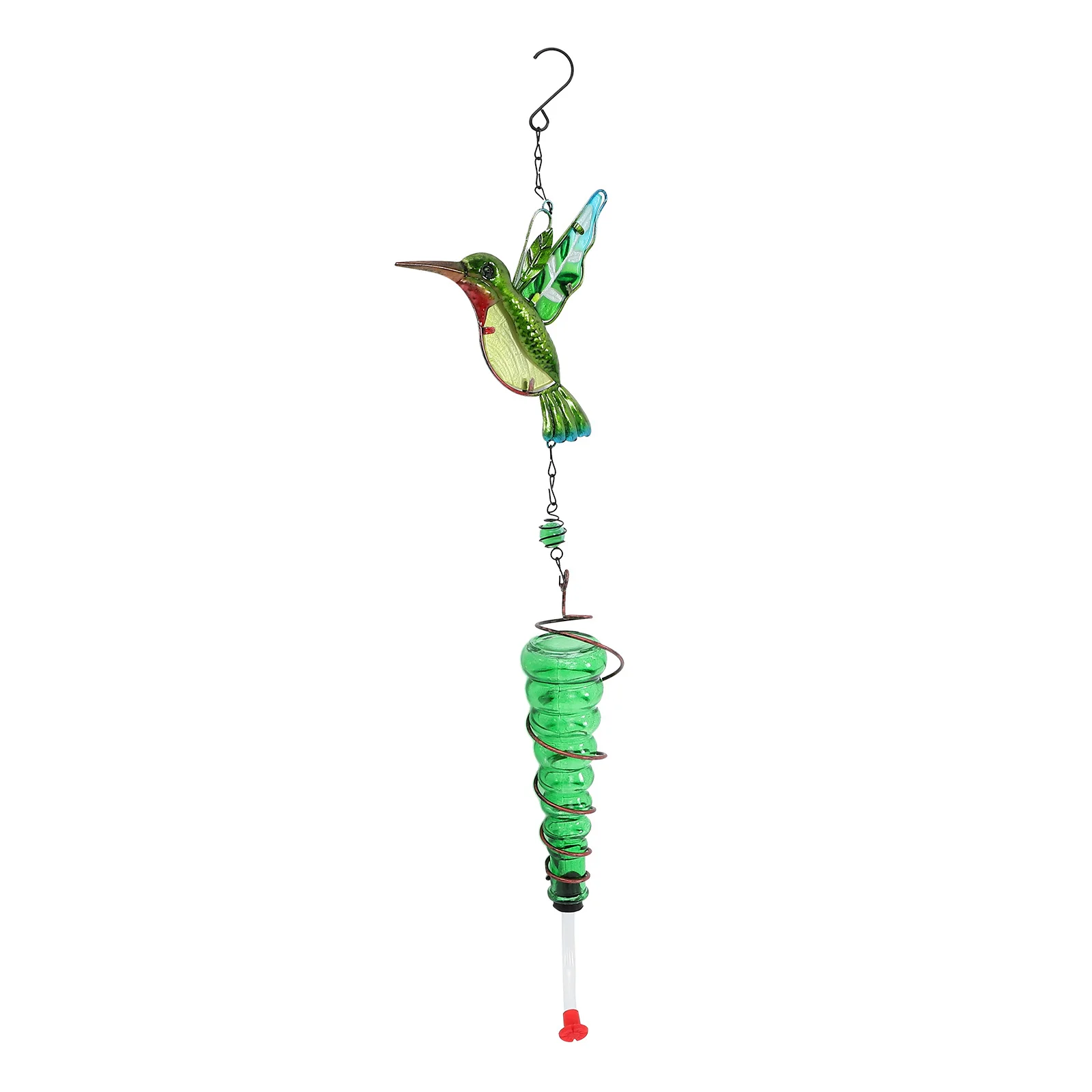 

Glass Painted Bird Feeder Hanging Outdoor Decorative Hummingbird Water Feeder Garden Patio Bird Feeding Supplies