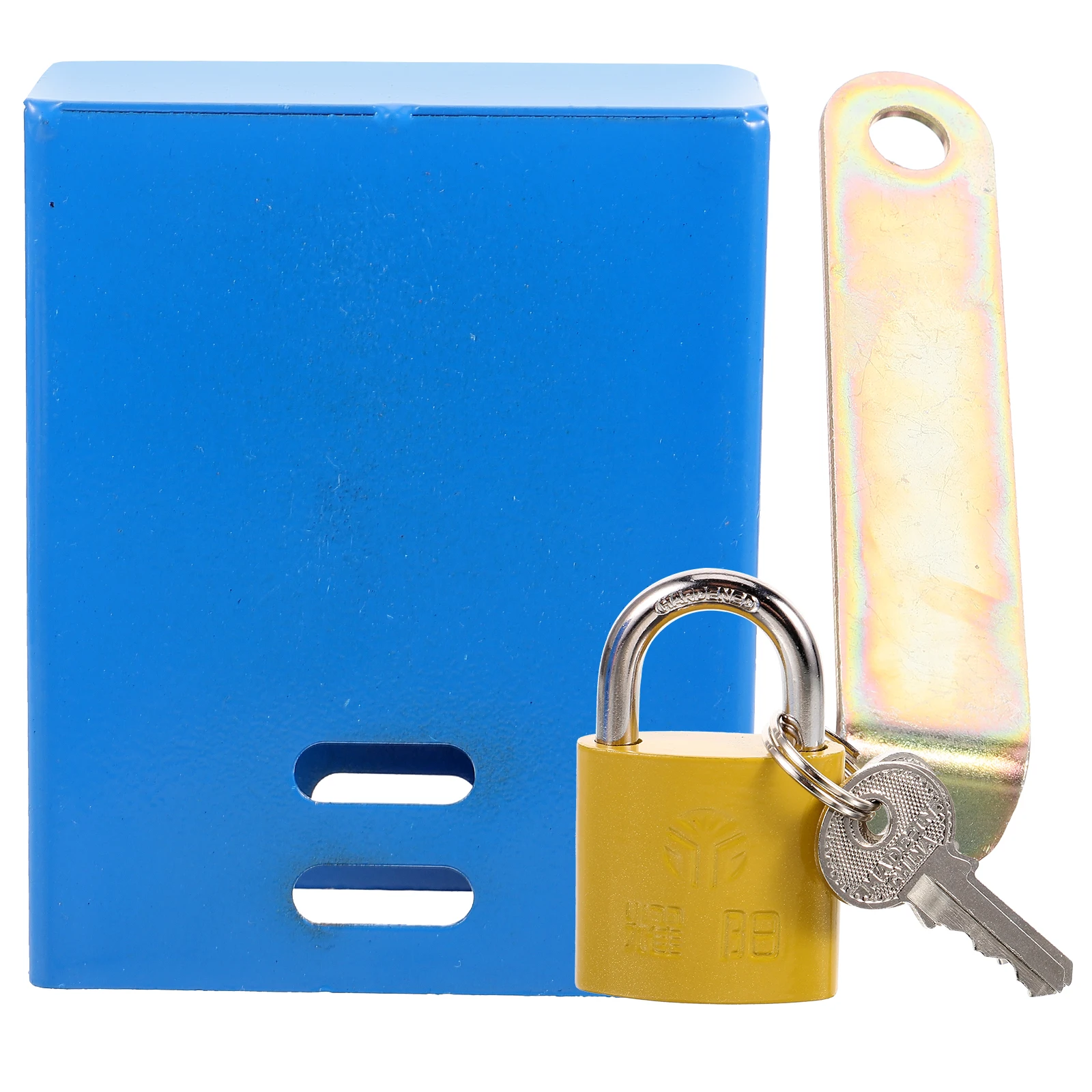 

1Set Faucet Lock Large Opening Iron Durable Locking System for Outdoor Water Hose Bib Anti-Theft Protection