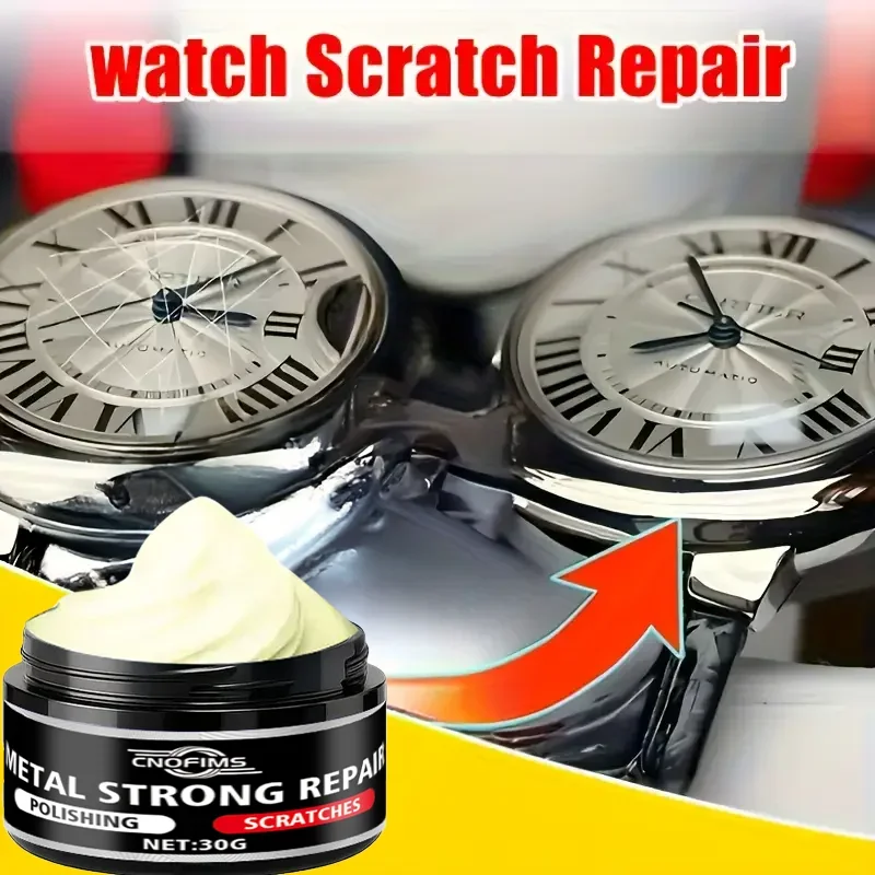 Fasilawei Watch & Metal Polishing Paste: Strap Scratch Repair, Gold/Silver Oxidation Remover, Stainless Steel/Phone Frame Refurb